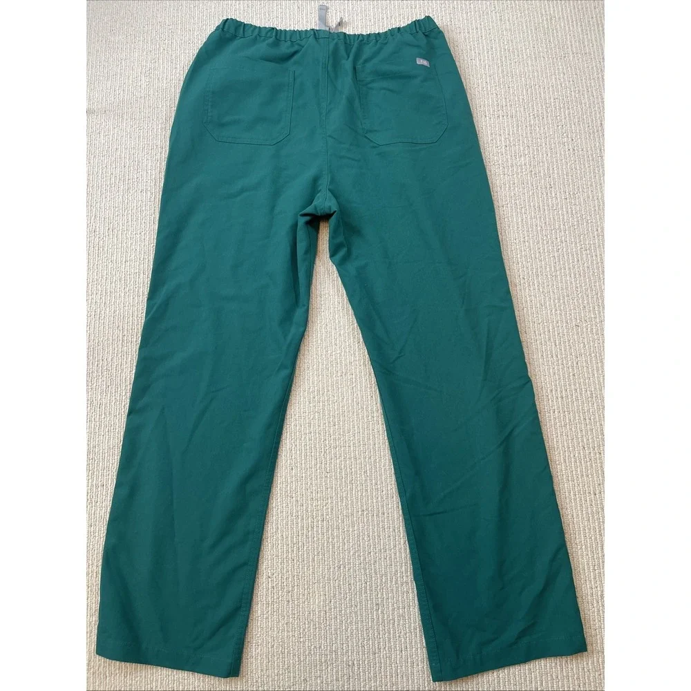 FIGS Men's XL Technical Collection Scrub Pants Flat Front Straight Leg Green